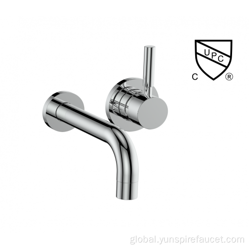 Contemporary Wall Mount Basin Mixer Tap Wall Mounted Basin Mixer Bath Faucet Supplier